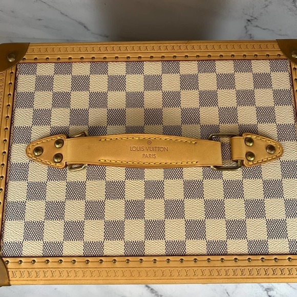 Louis Vuitton Damier Azure Trunk Boite Flacons Beauty Case Monogram Train Trunk - Picture 8 of 15